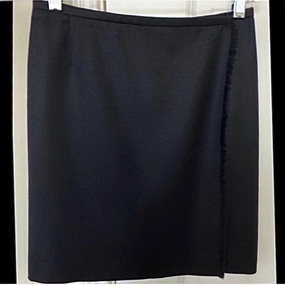 VTG J.Crew Collection Wool Fringe Mini Skirt - Picture 2 of 8